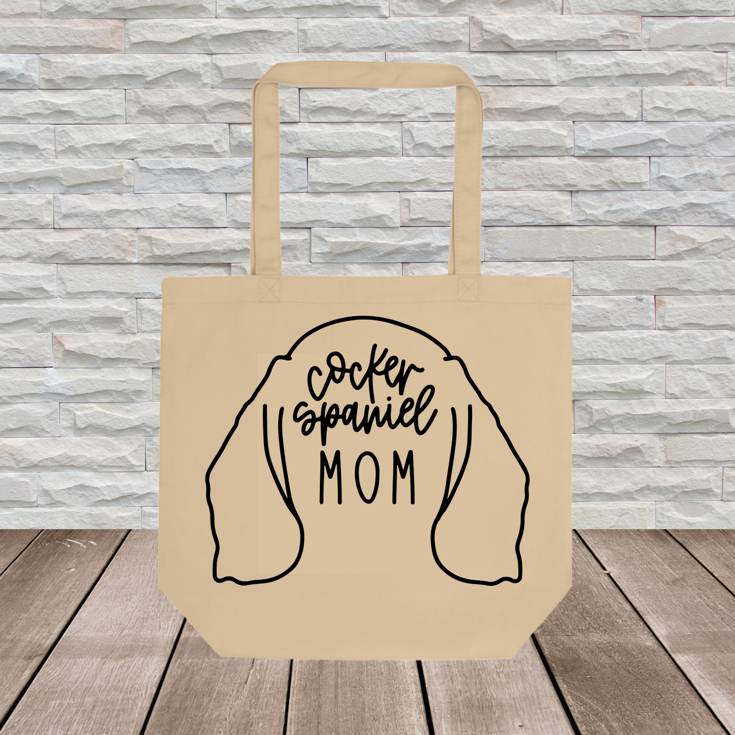 Cocker Spaniel Tote Bag (Ear Outline) // Dog Collection