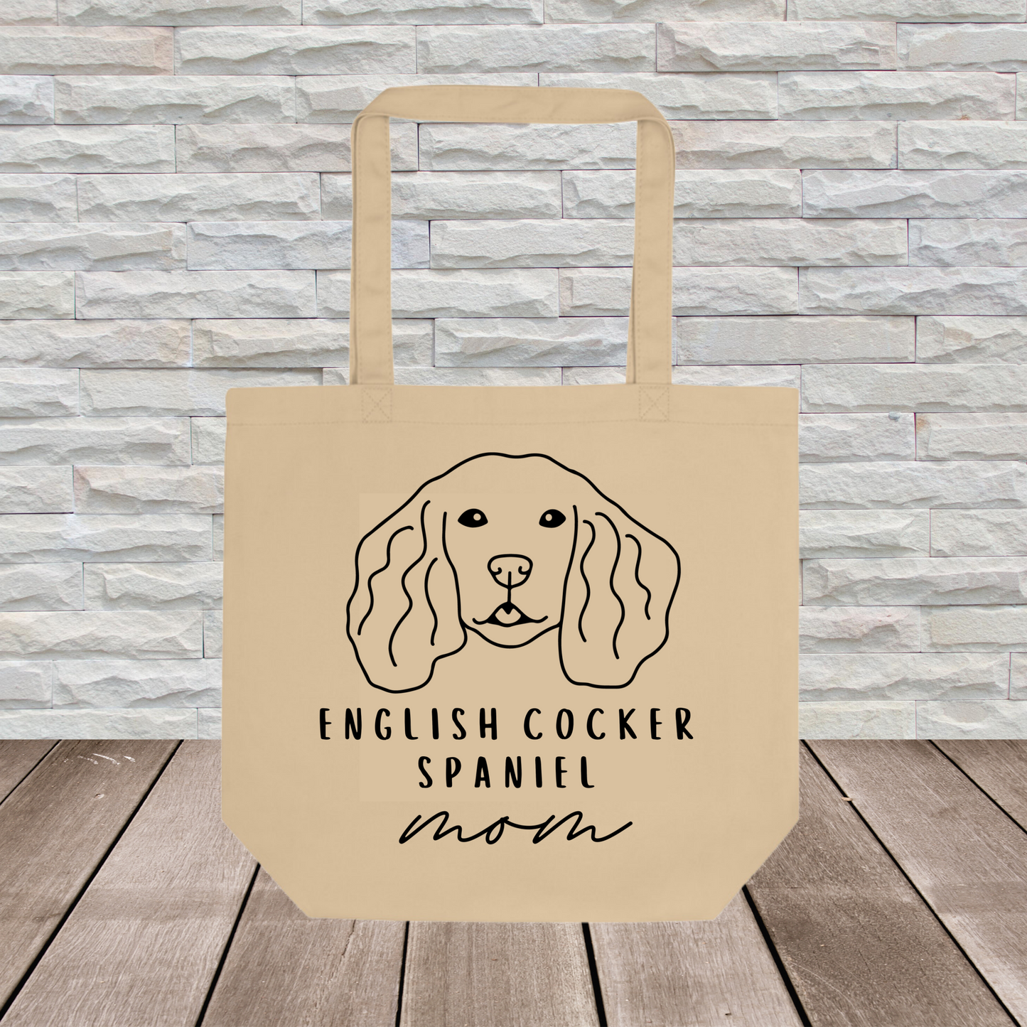 English Cocker Spaniel Tote Bag (Large Format) // Dog Collection