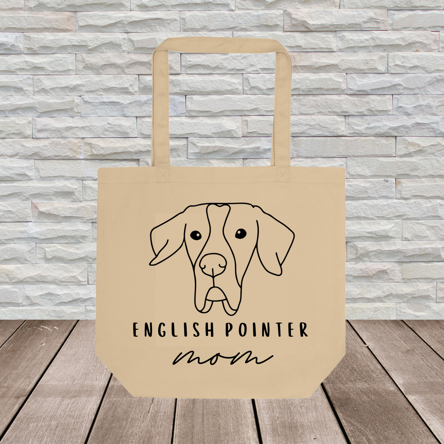 English Pointer Tote Bag (Large Format) // Dog Collection