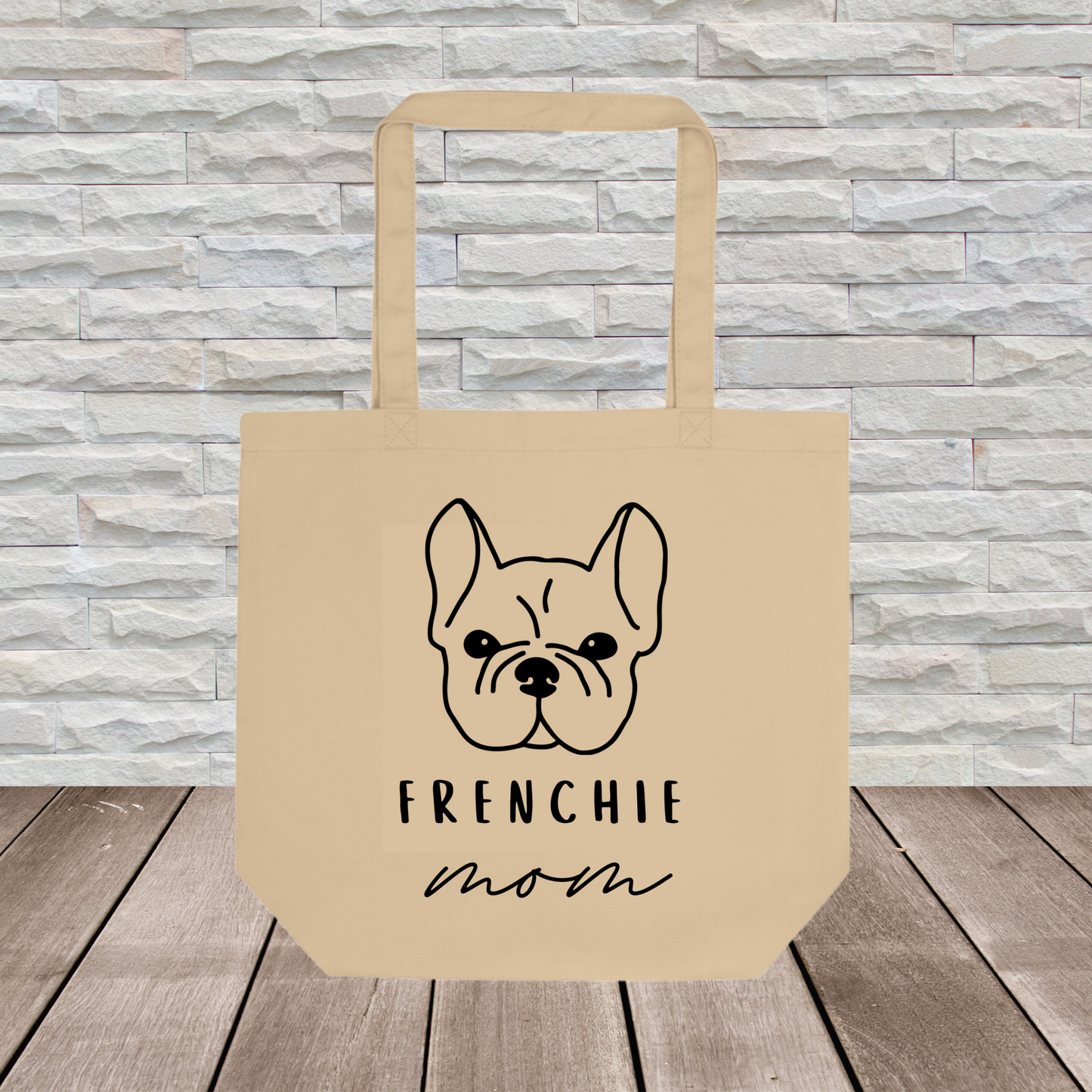 Frenchie Tote Bag (Large Format) // Dog Collection