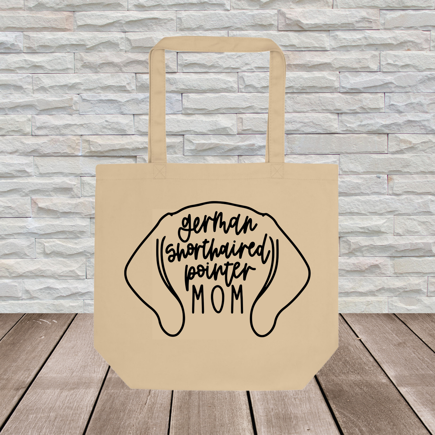 German Shorthaired Pointer Tote Bag (Ear Outline) // Dog Collection