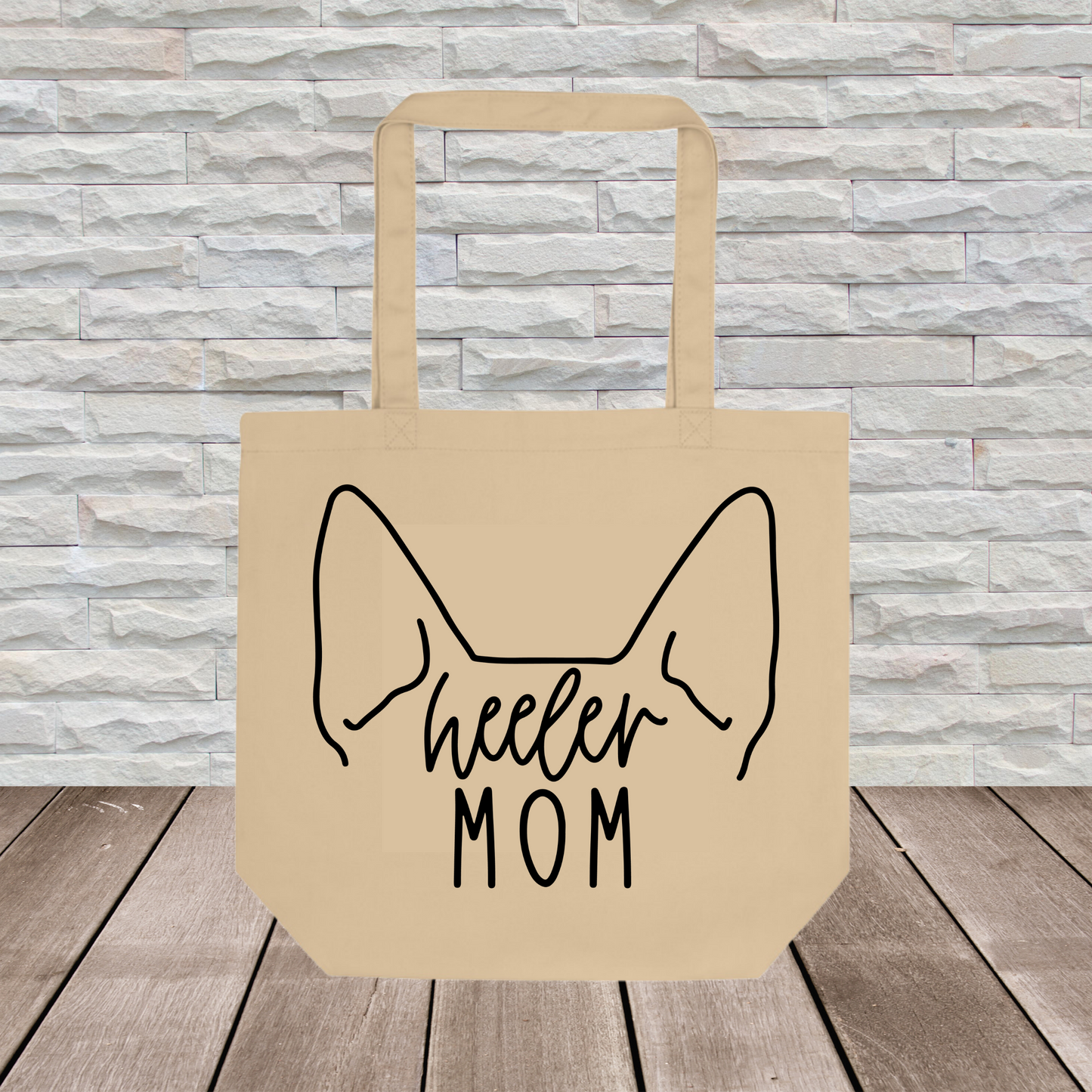 Heeler Tote Bag (Ear Outline) // Dog Collection