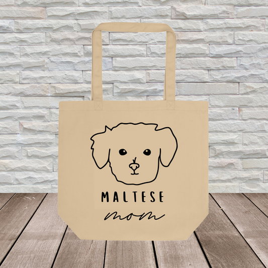 Maltese Tote Bag (Large Format) // Dog Collection