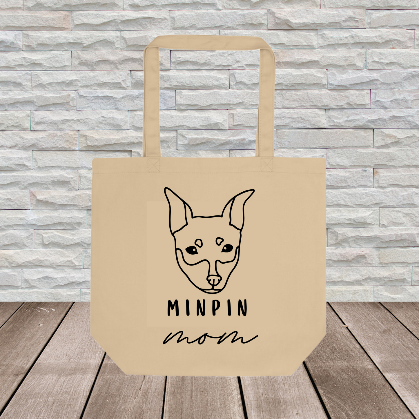 Minpin Tote Bag (Large Format) // Dog Collection