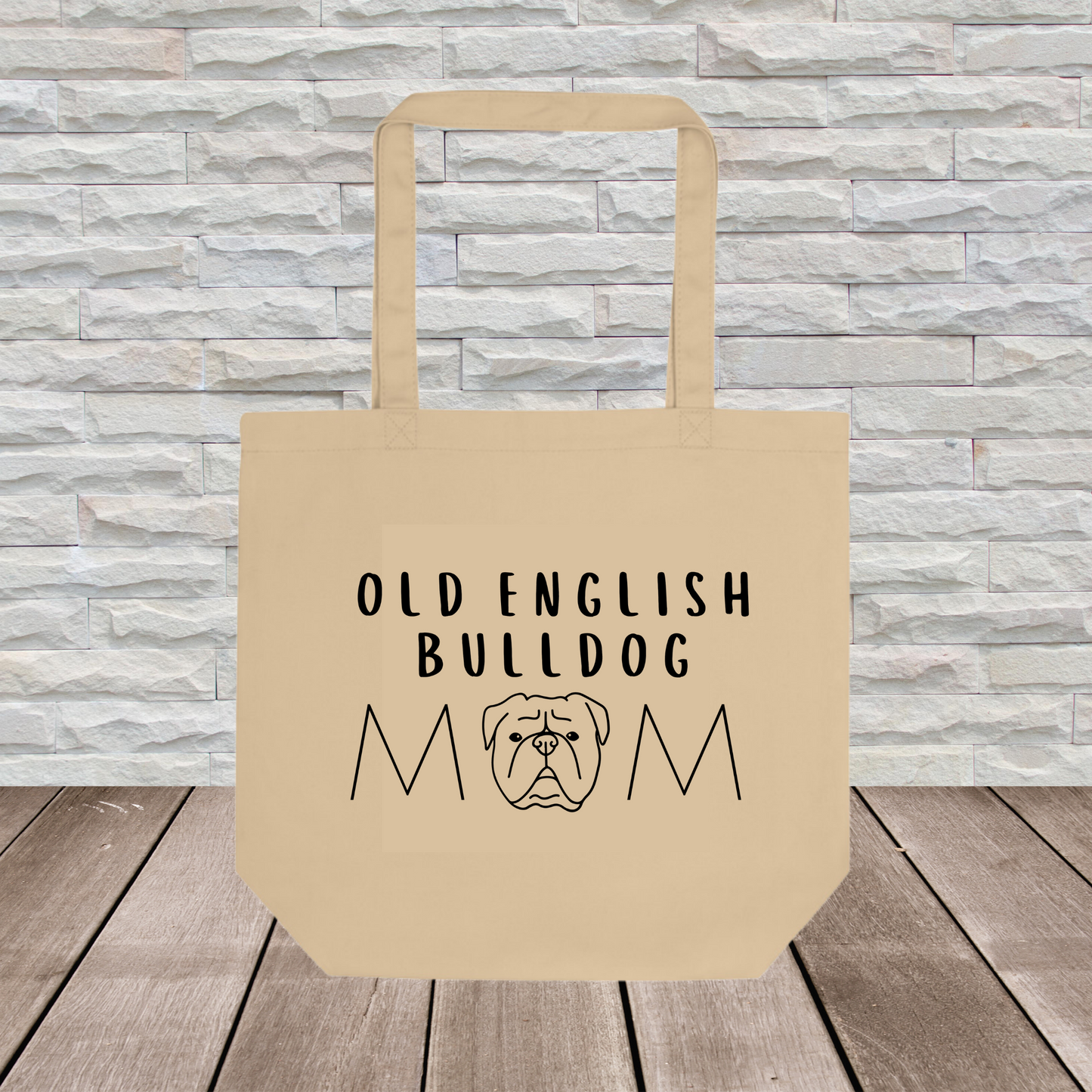 Old English Bulldog Tote Bag  // Dog Collection