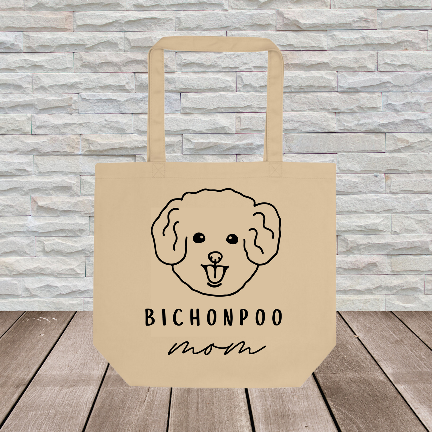 Bichonpoo Tote Bag (Large Format) // Dog Collection