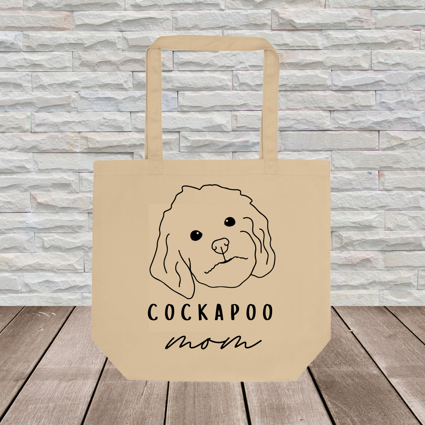 Cockapoo Tote Bag (Large Format) // Dog Collection