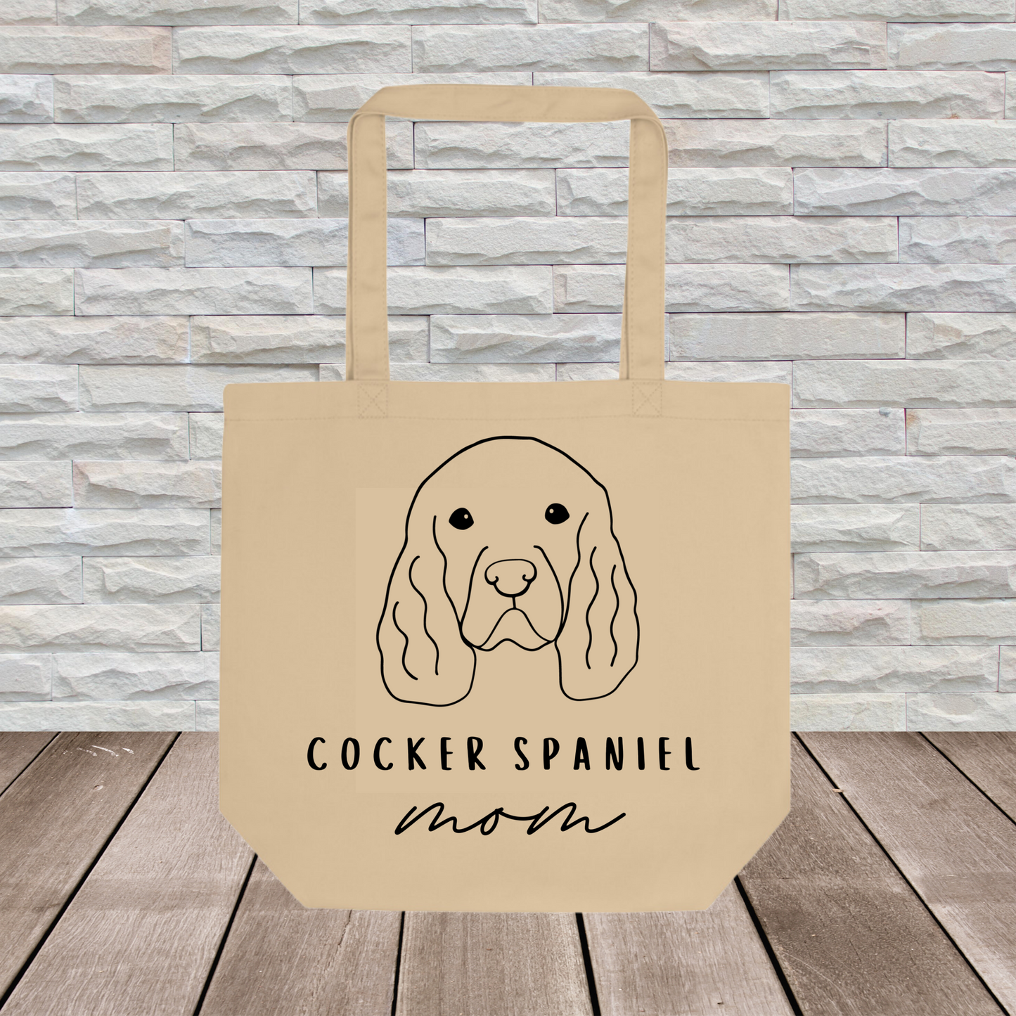 Cocker Spaniel Tote Bag (Large Format) // Dog Collection