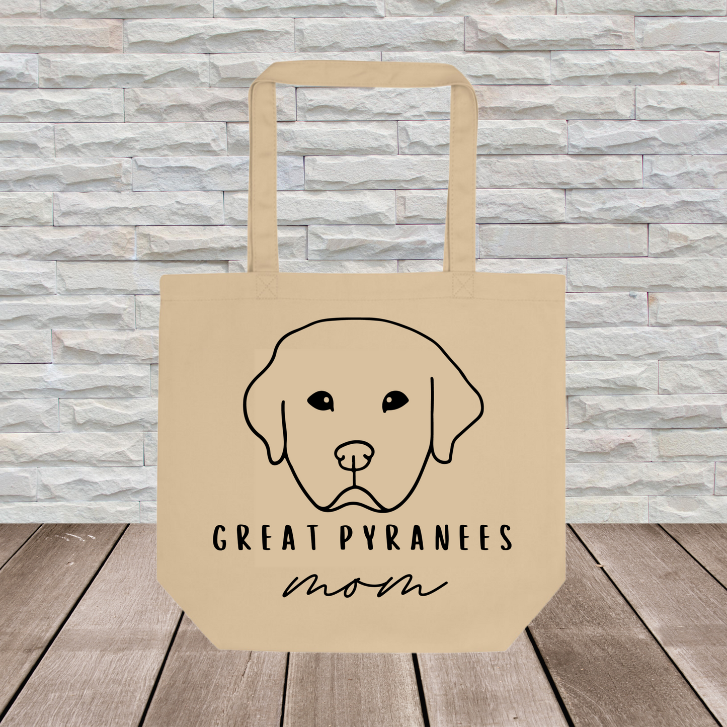 Great Pyranees Tote Bag (Large Format) // Dog Collection