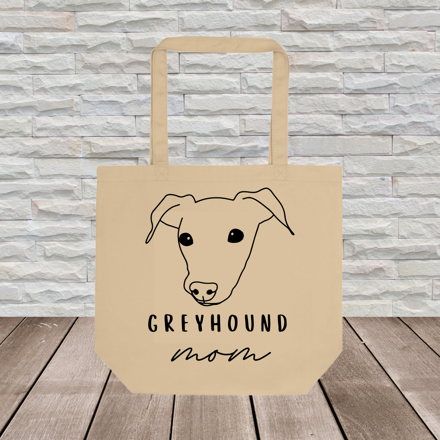 Greyhound Tote Bag (Large Format) // Dog Collection