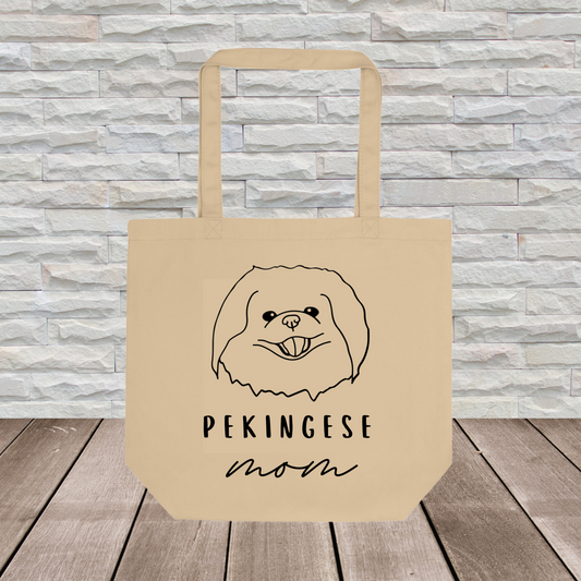 Pekingese Tote Bag (Large Format) // Dog Collection