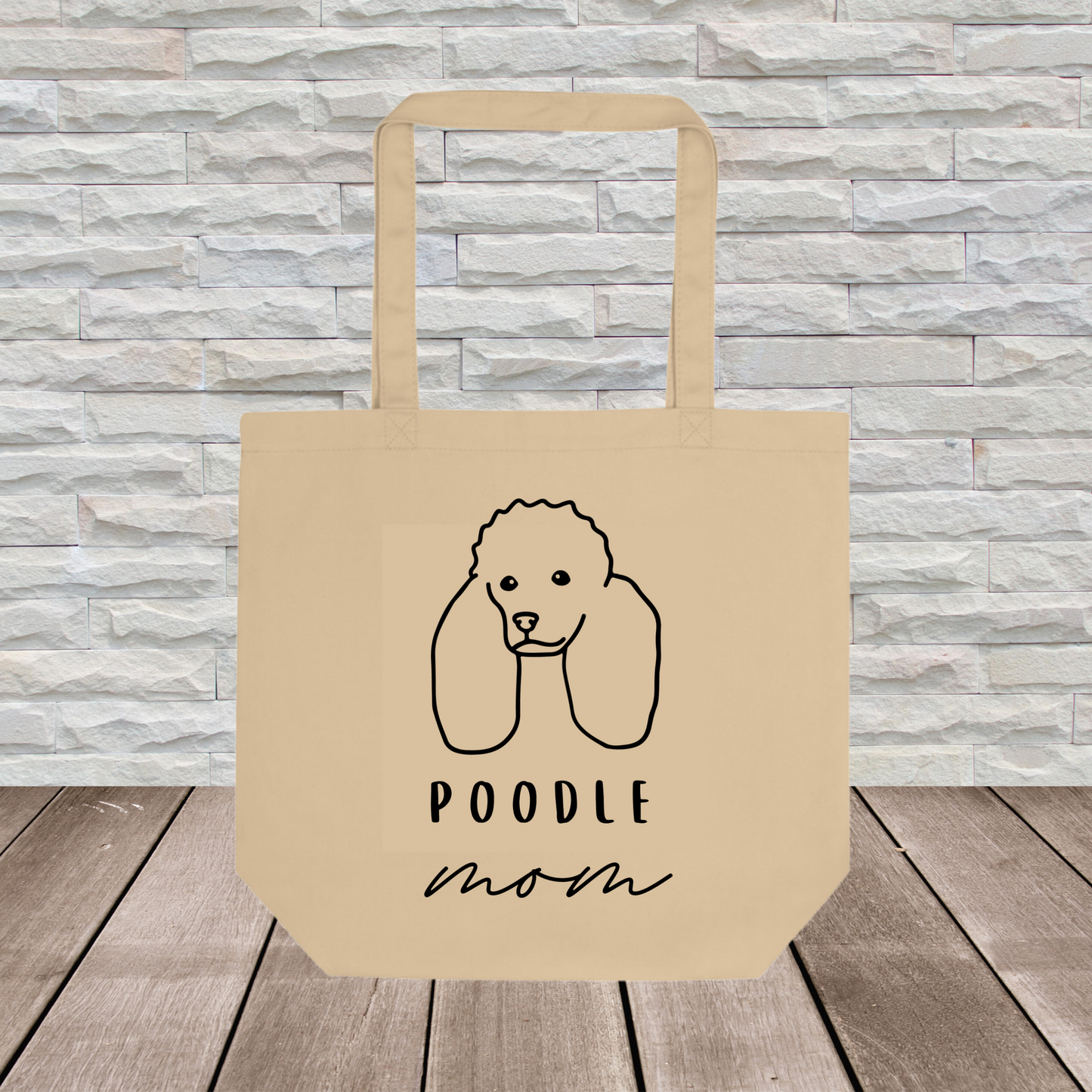 Poodle Tote Bag (Large Format) // Dog Collection