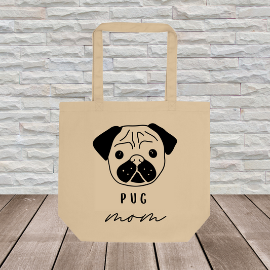 Pug Tote Bag (Large Format) // Dog Collection