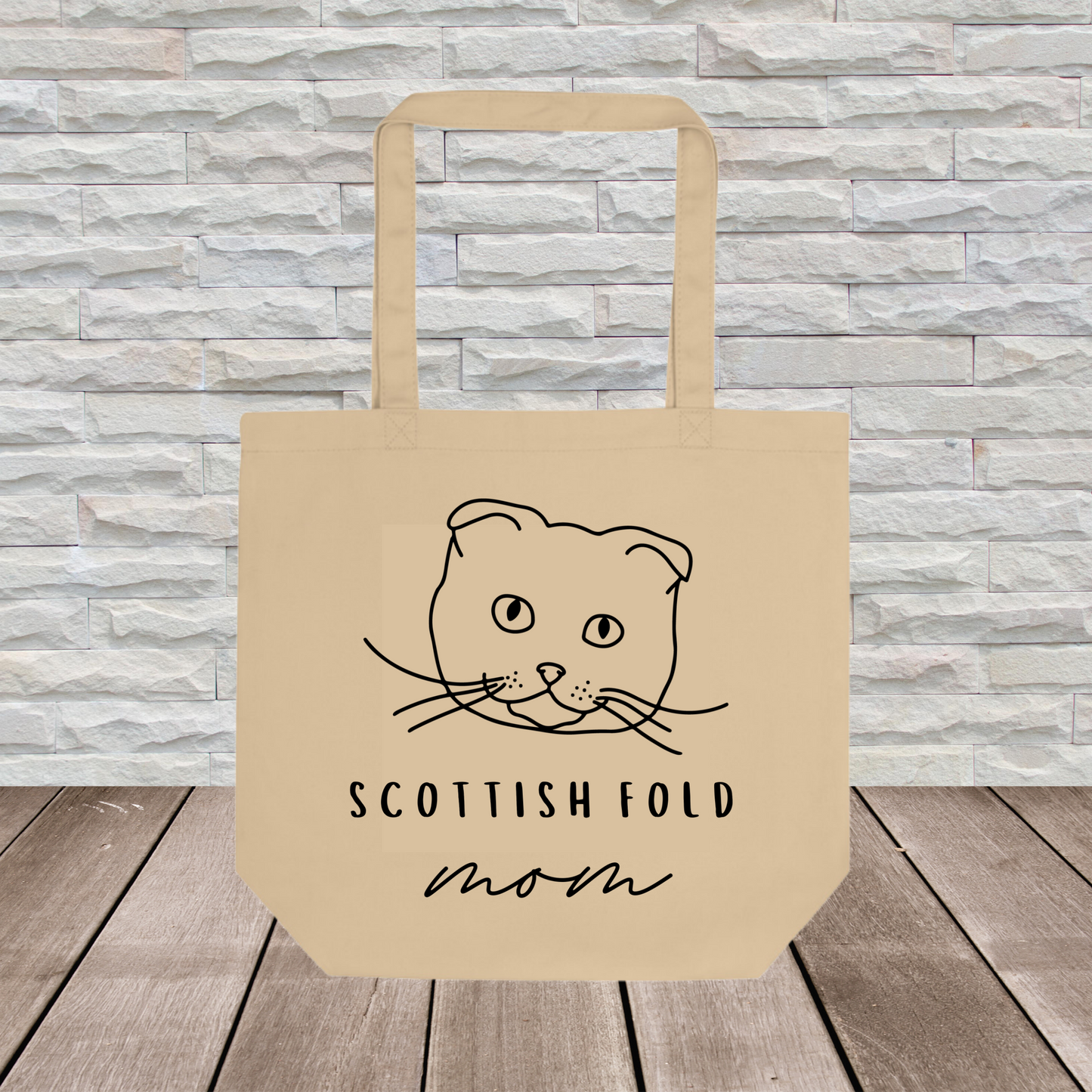 Scottish Fold Tote Bag (Large Format) // Cat Collection